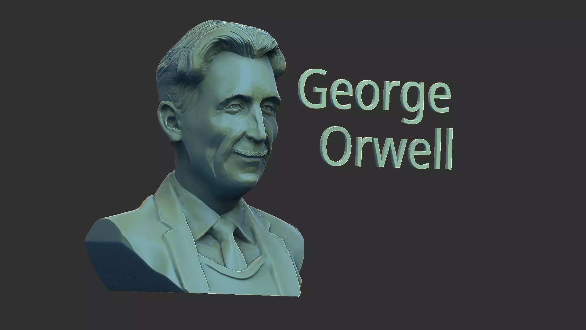 George Orwell 3D print model_0