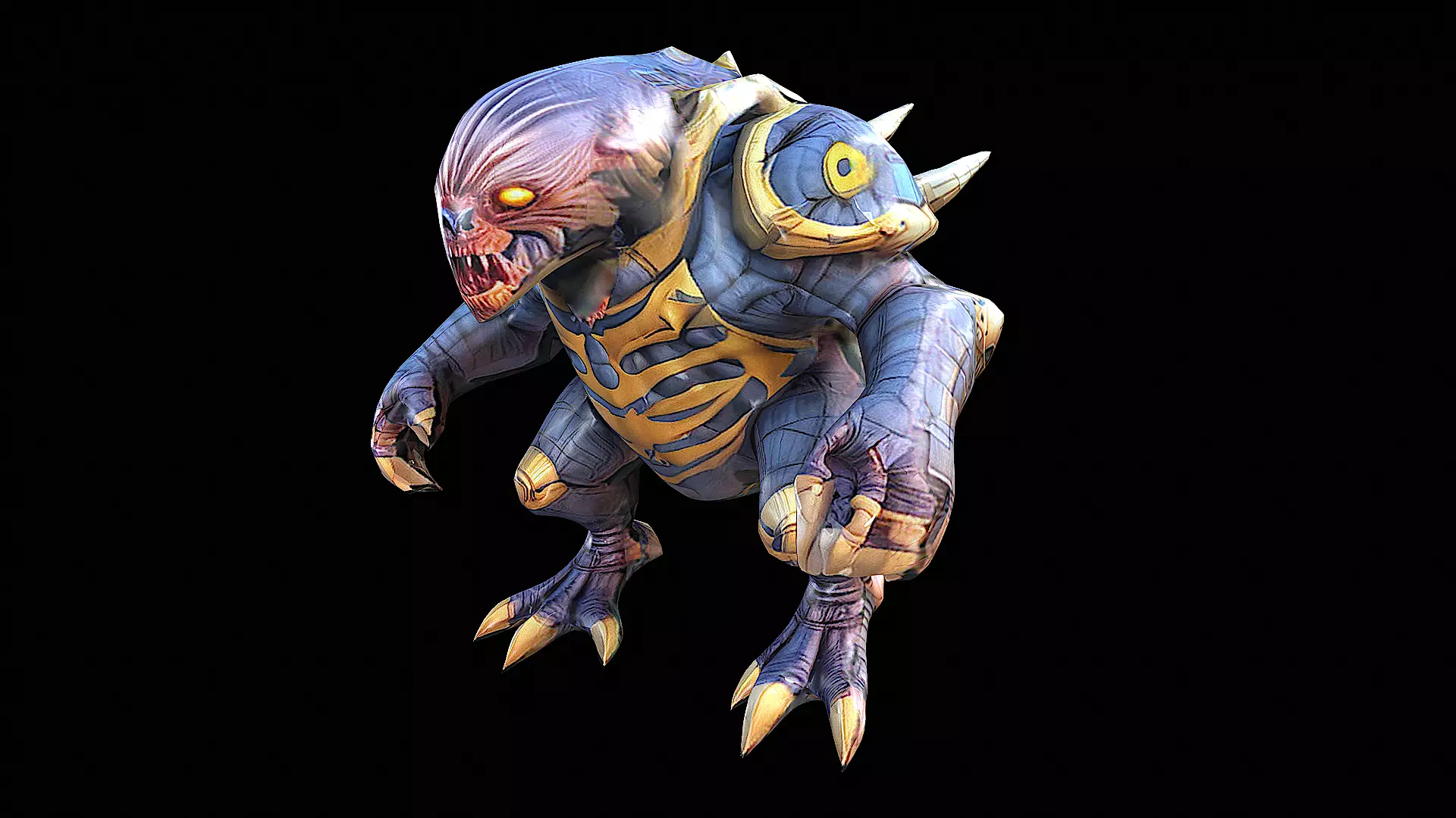 Helldivers inspired creature 3D model_0