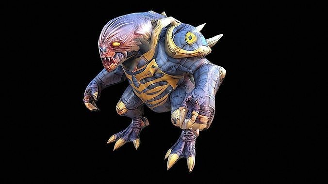 Helldivers inspired creature 3D model