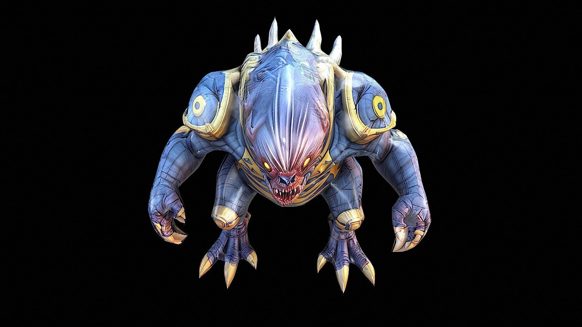 Helldivers inspired creature 3D model_8