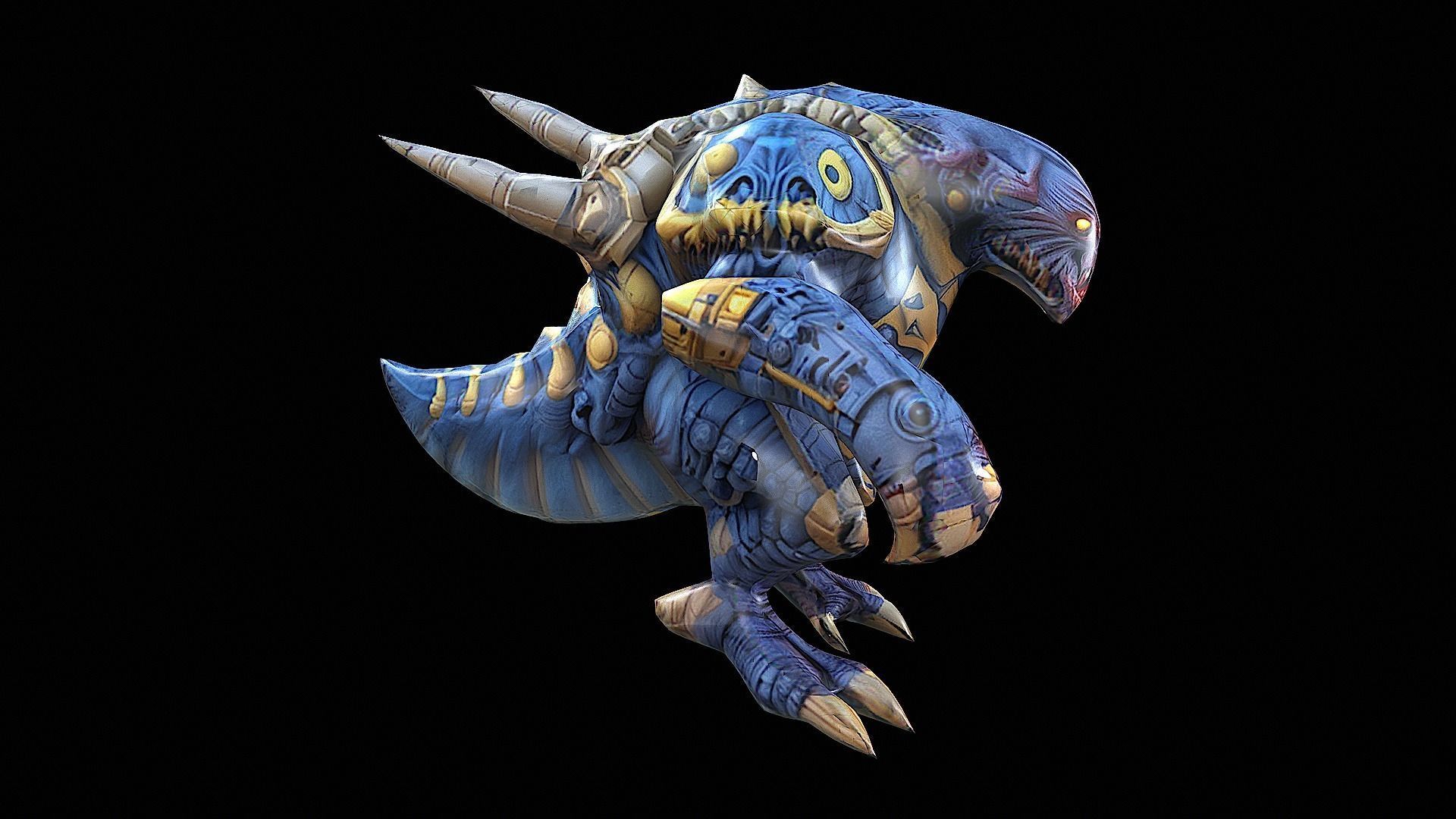 Helldivers inspired creature 3D model_2