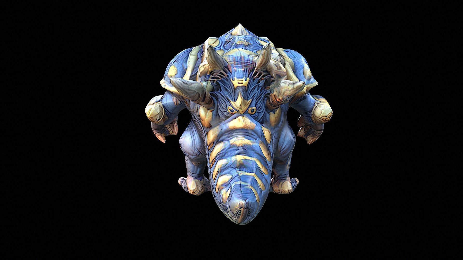 Helldivers inspired creature 3D model_4