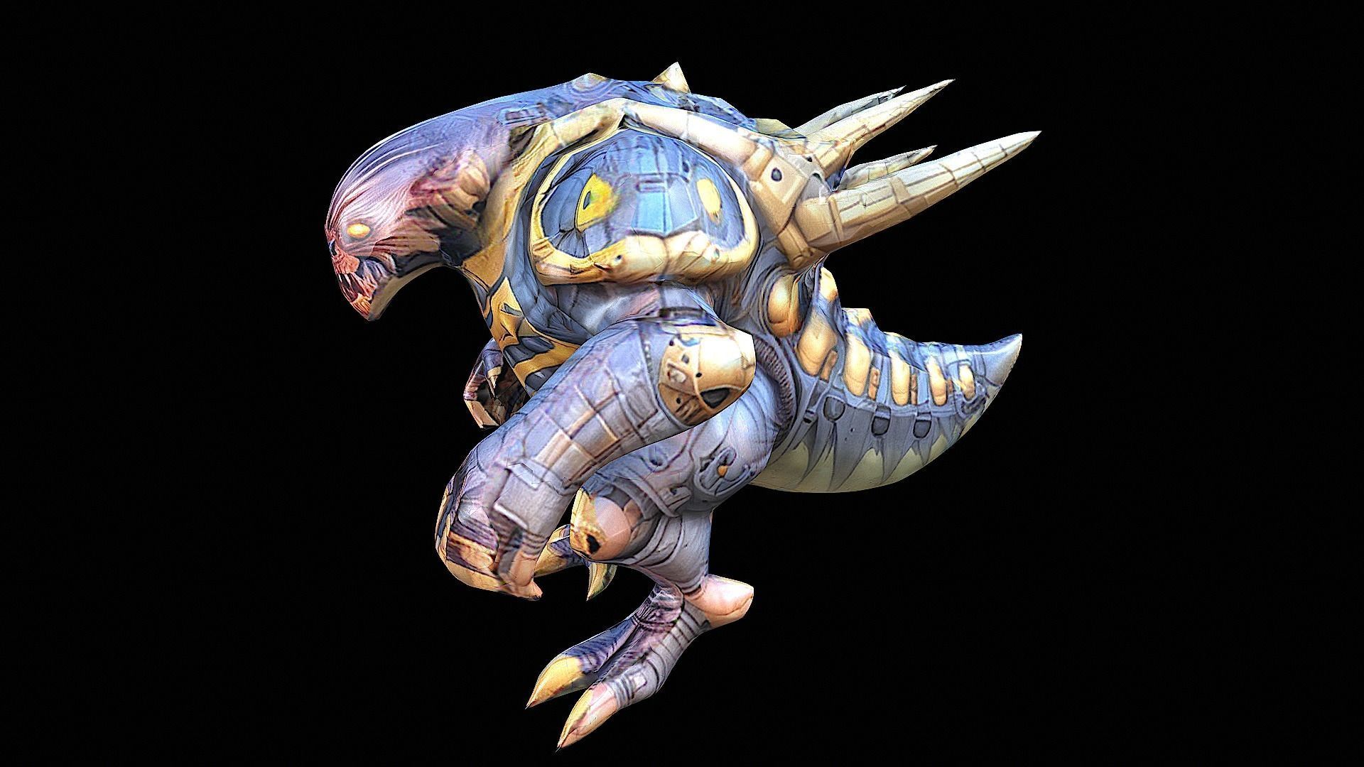 Helldivers inspired creature 3D model_6