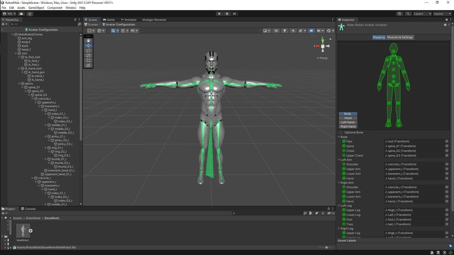 Male Robot R70 Pack Low-poly 3D model_19