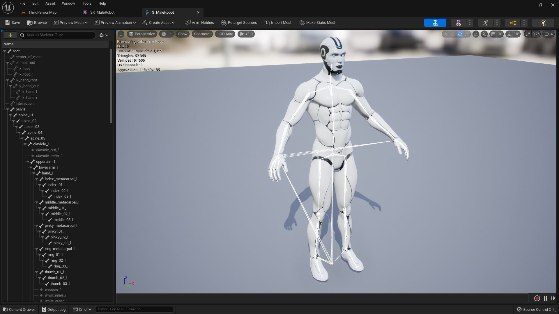 Male Robot R70 Pack Low-poly 3D model_15