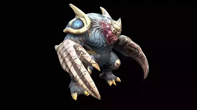 stylized abstract creature