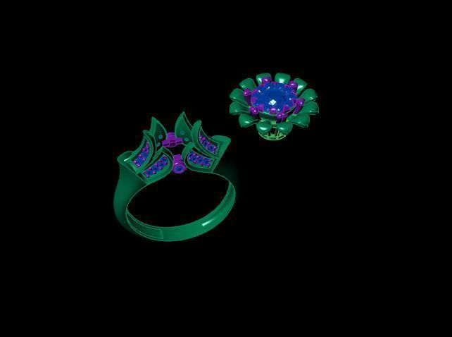 Rings 3D print model_3