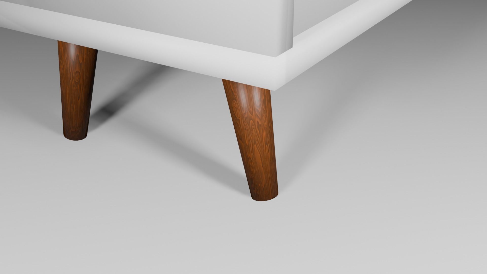 tv unit Low-poly 3D model_3