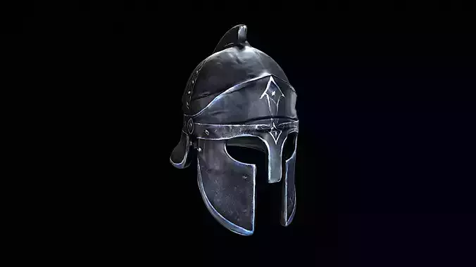 black gladiator helmet