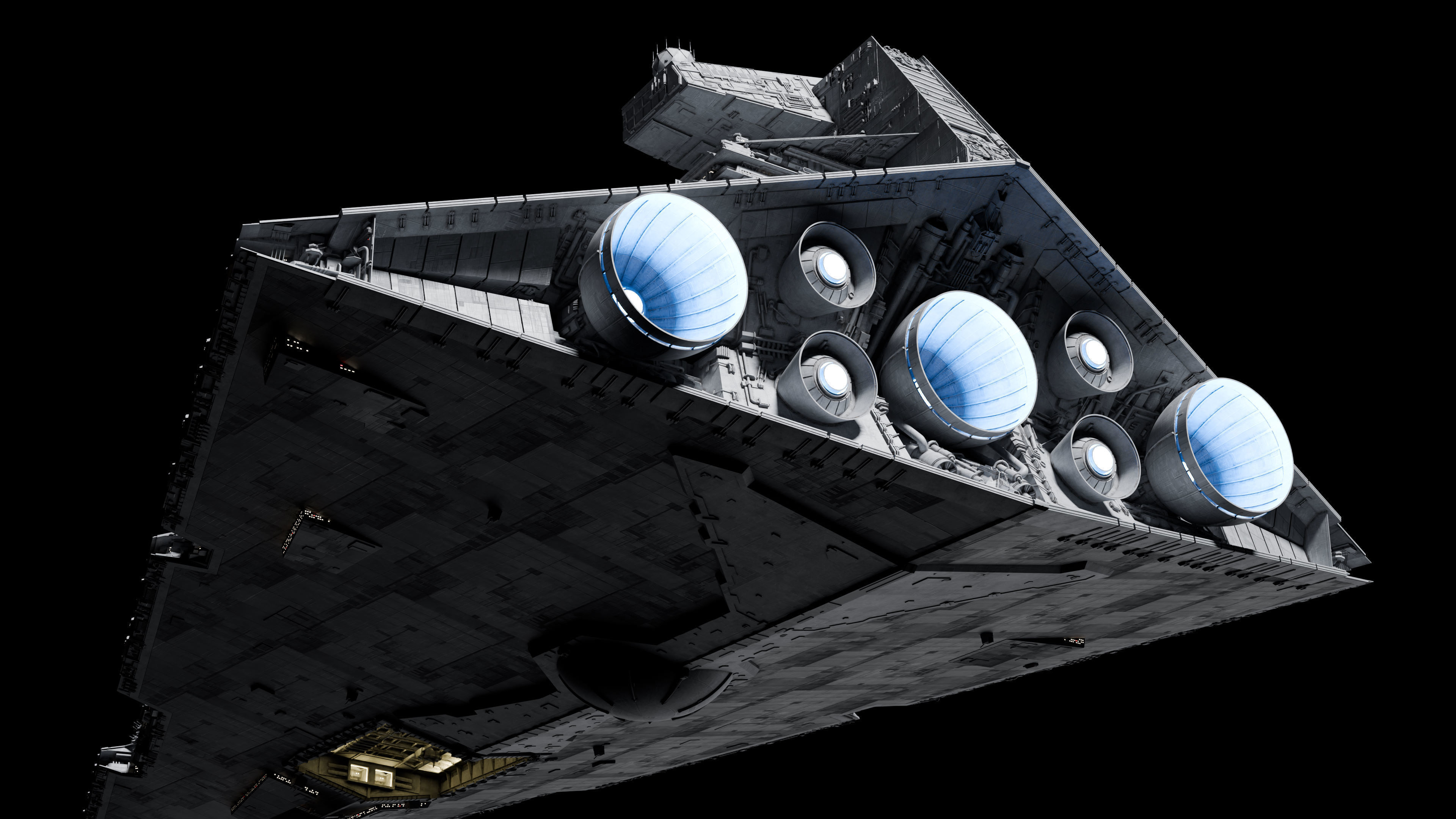 Imperial II-Class Star Destroyer Kitbash Blender UE5 - Star Wars 3D model_3