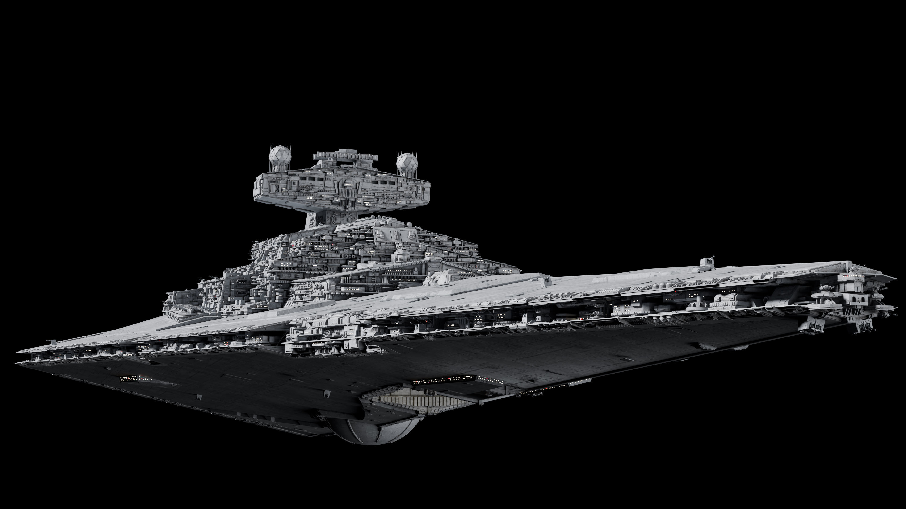 Imperial II-Class Star Destroyer Kitbash Blender UE5 - Star Wars 3D model_23