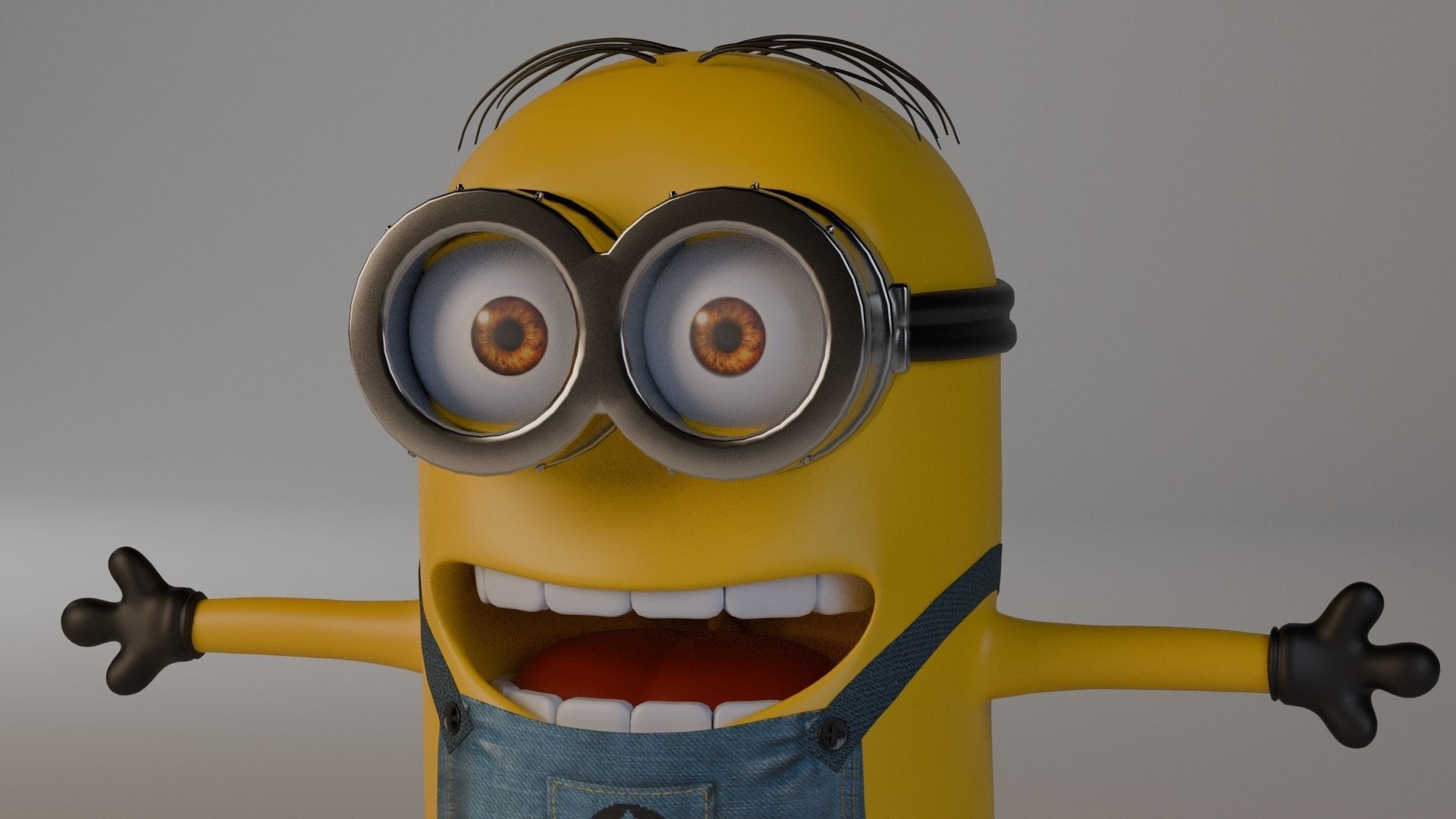 Minion 3D model Low-poly 3D model_37