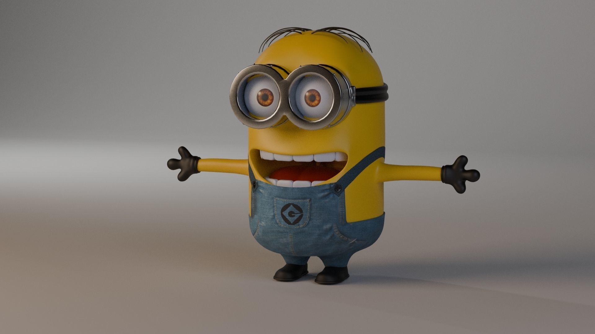 Minion 3D model Low-poly 3D model_32