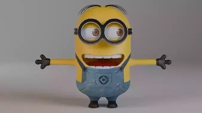 Minion 3D model Low-poly 3D model