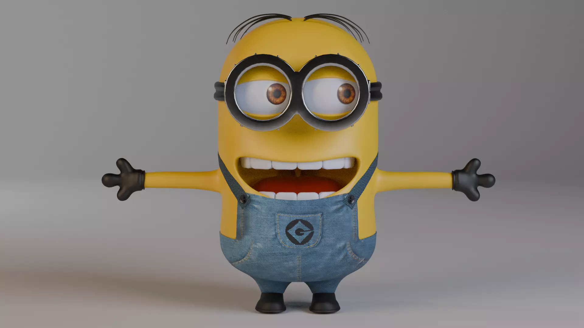 Minion 3D model Low-poly 3D model_0