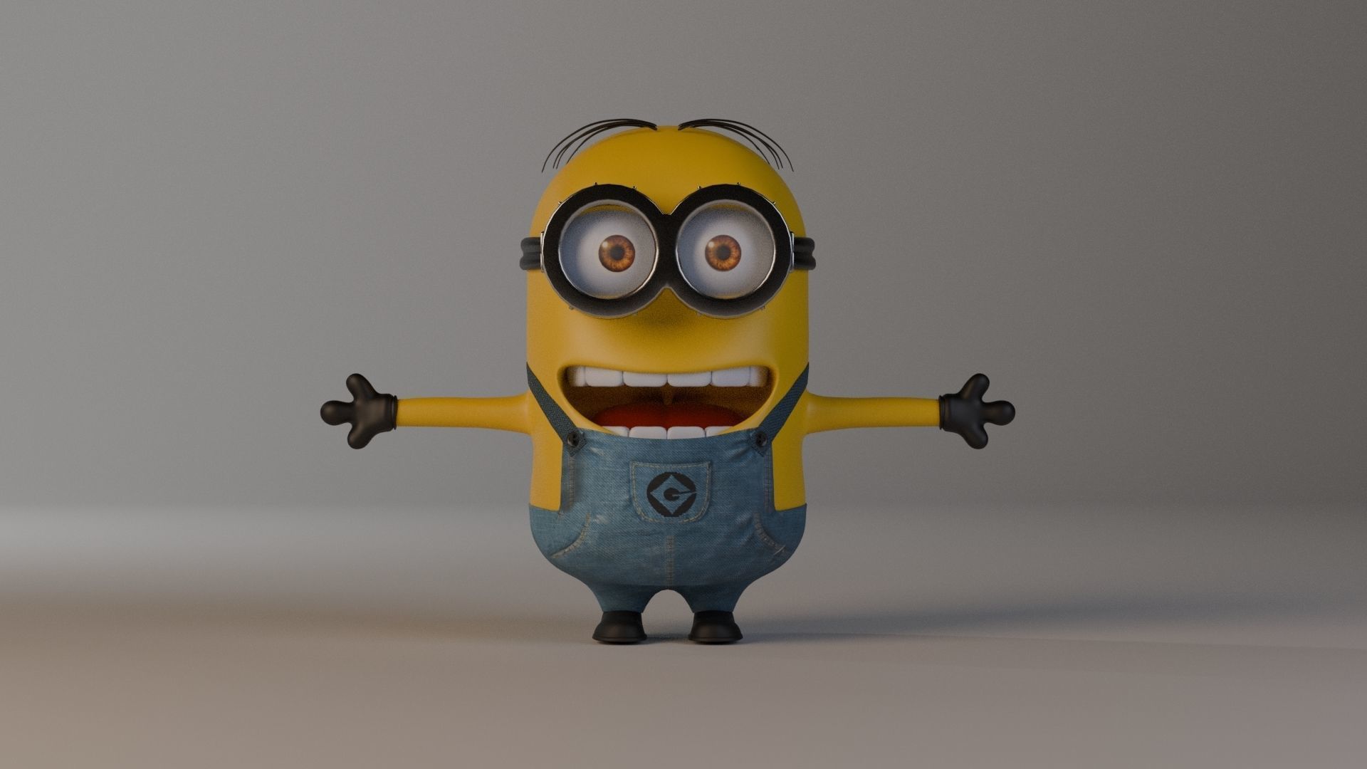 Minion 3D model Low-poly 3D model_11