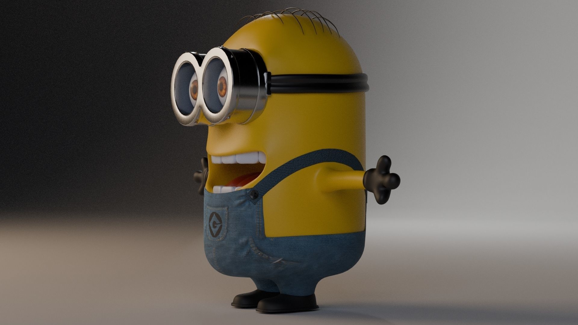 Minion 3D model Low-poly 3D model_24
