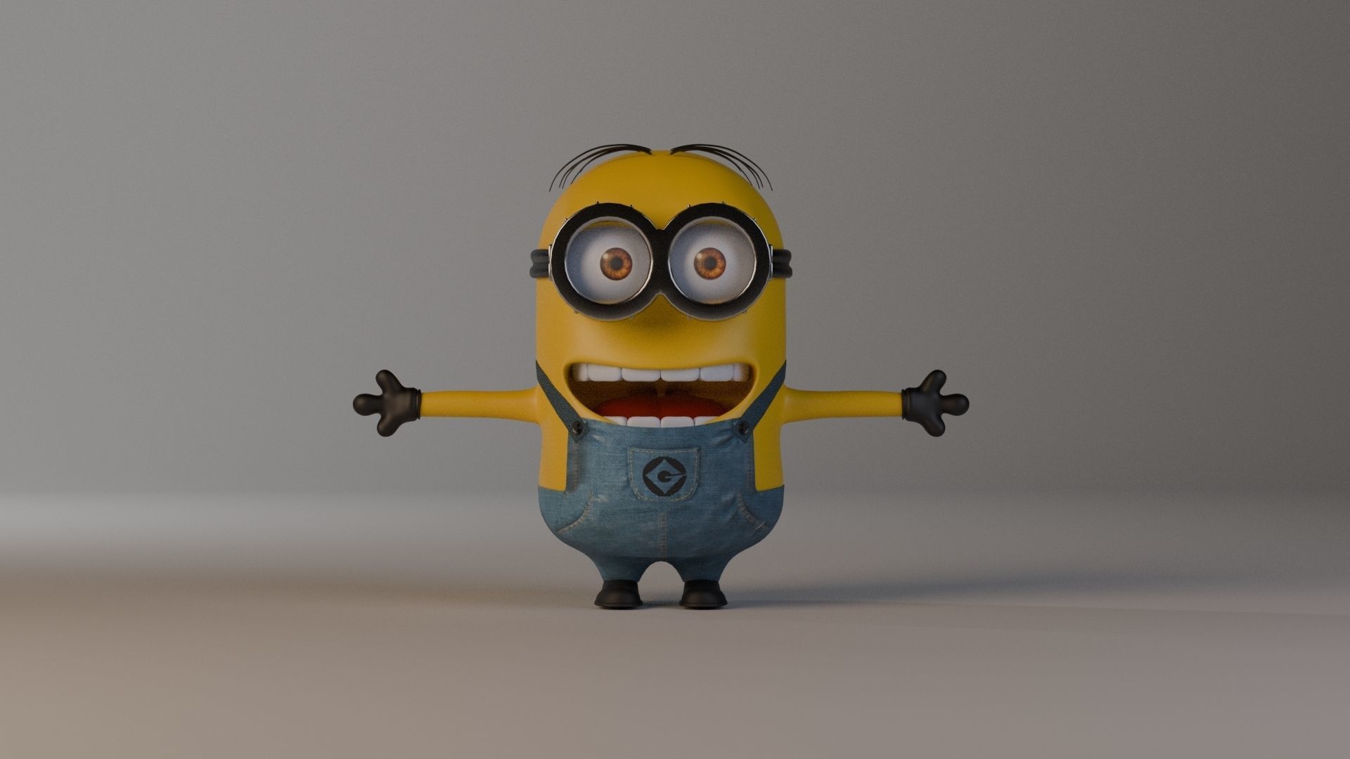 Minion 3D model Low-poly 3D model_29