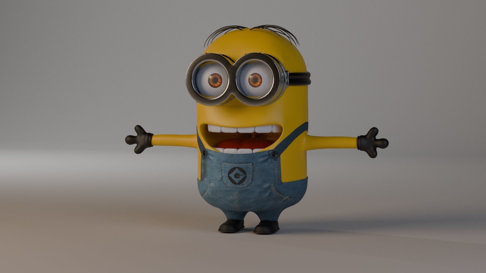 Minion 3D model Low-poly 3D model_30