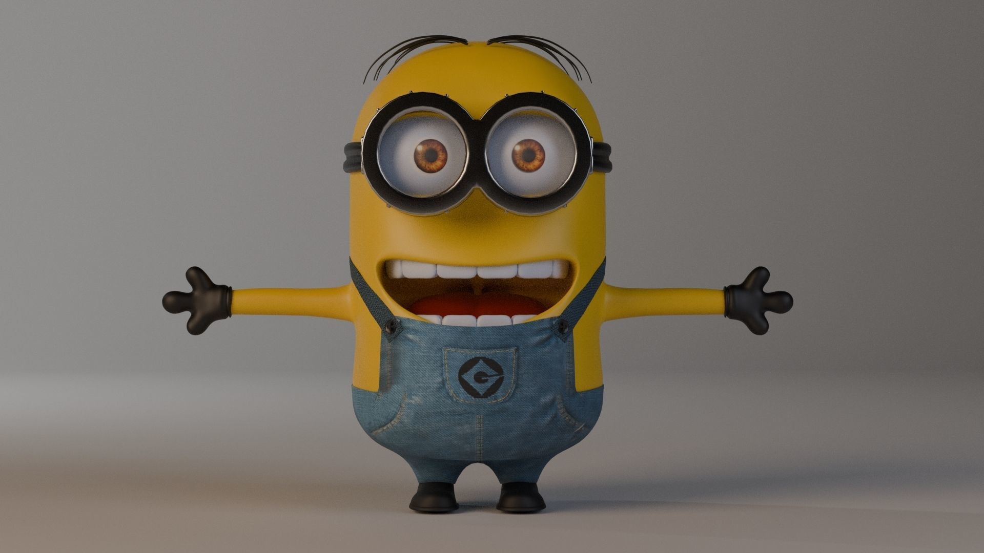 Minion 3D model Low-poly 3D model_12