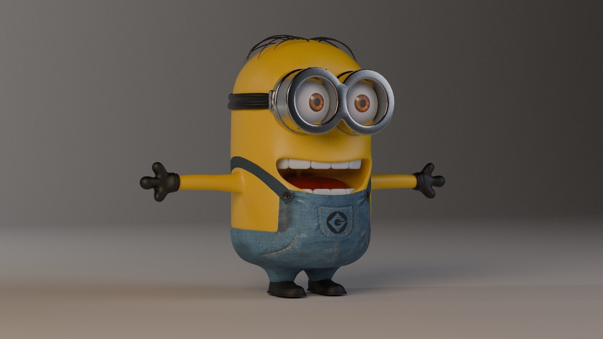 Minion 3D model Low-poly 3D model_31