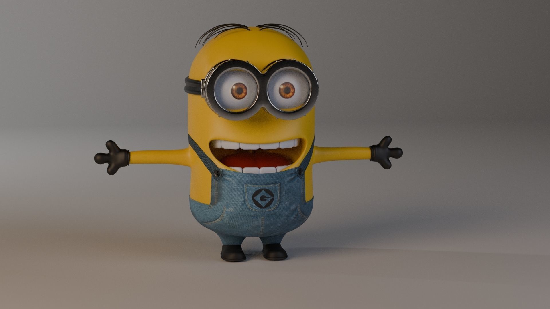 Minion 3D model Low-poly 3D model_33
