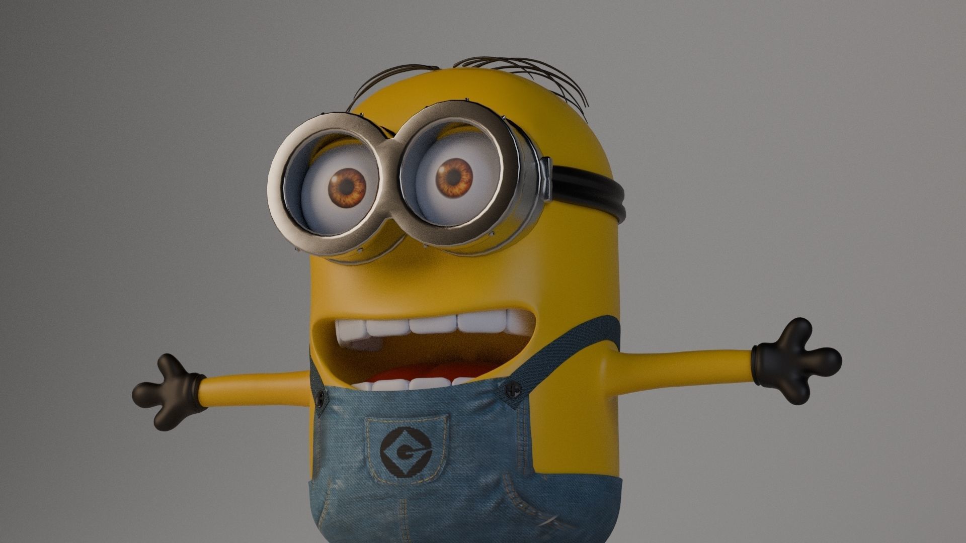 Minion 3D model Low-poly 3D model_26