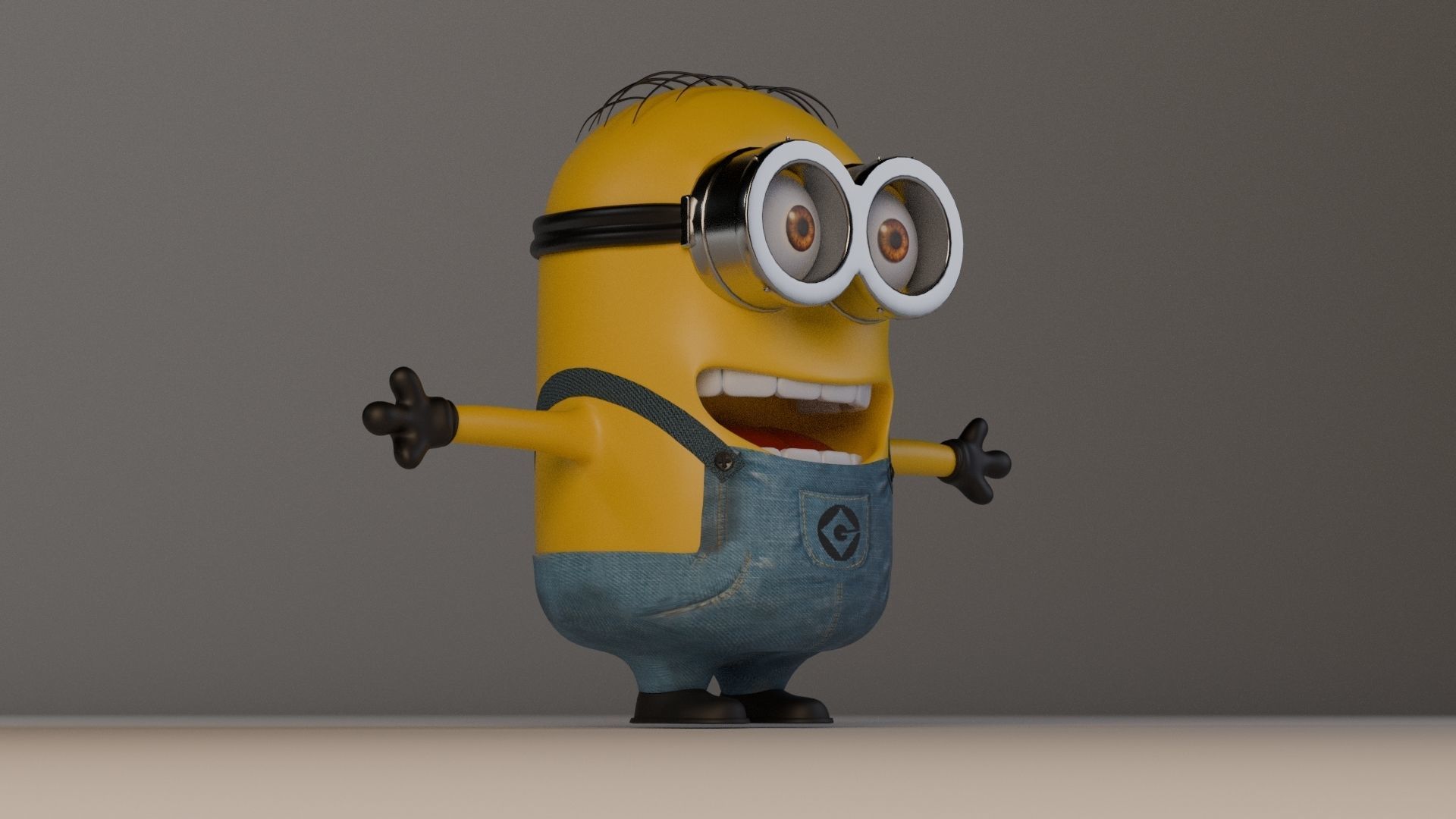 Minion 3D model Low-poly 3D model_6