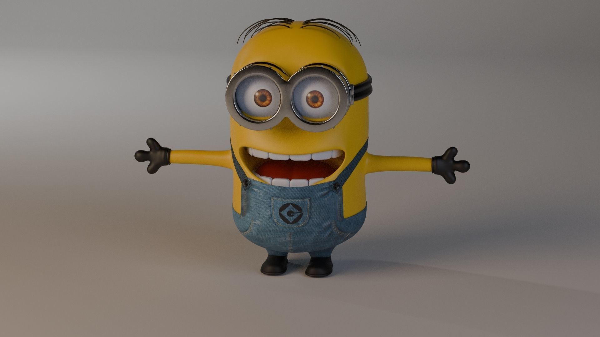 Minion 3D model Low-poly 3D model_36