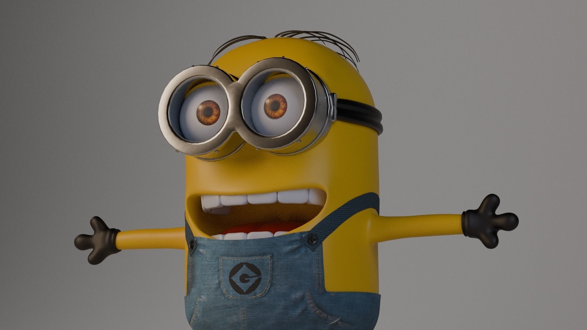 Minion 3D model Low-poly 3D model_4