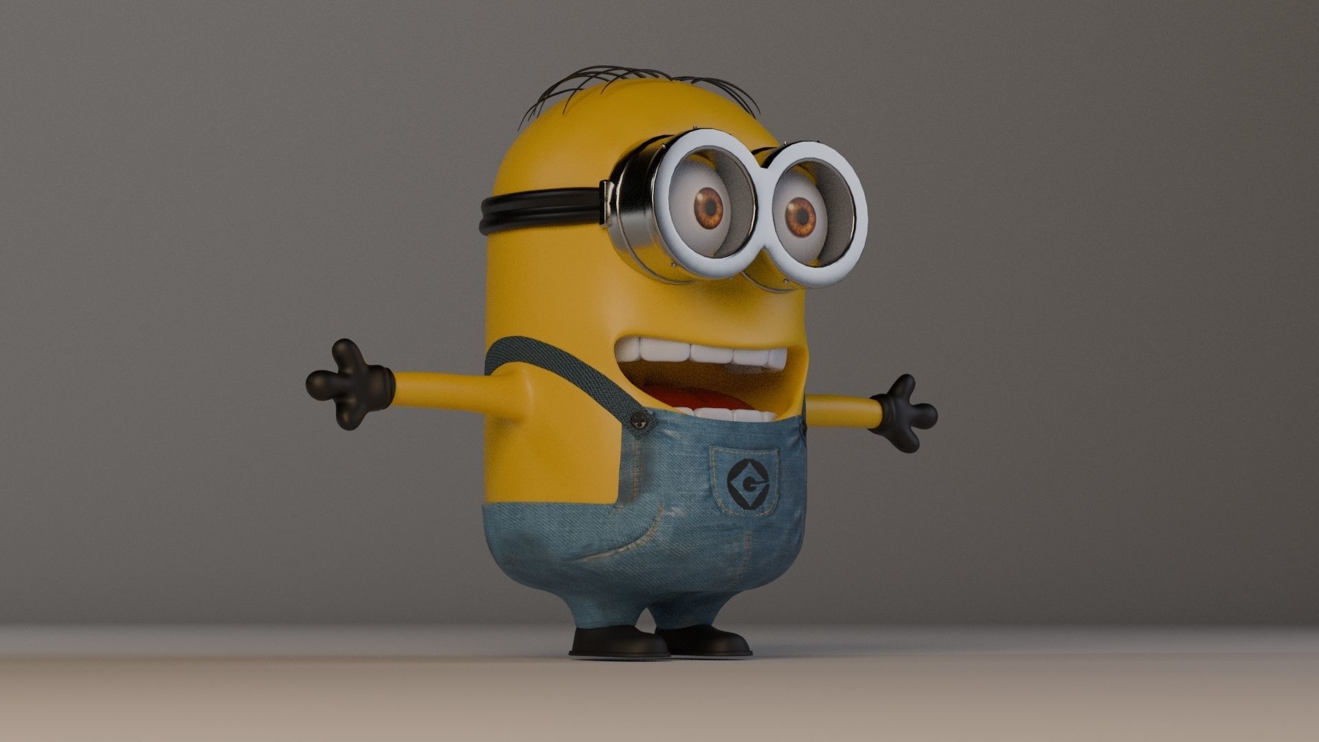 Minion 3D model Low-poly 3D model_7
