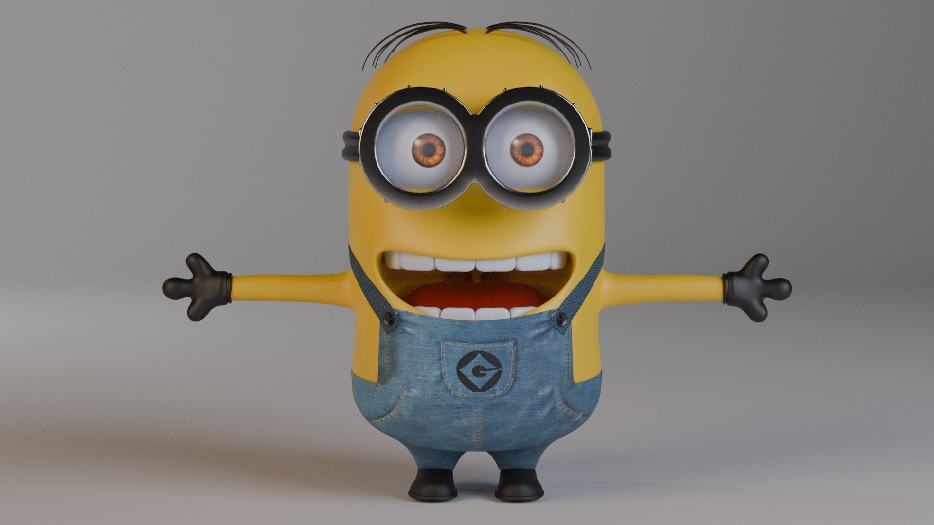 Minion 3D model Low-poly 3D model_2