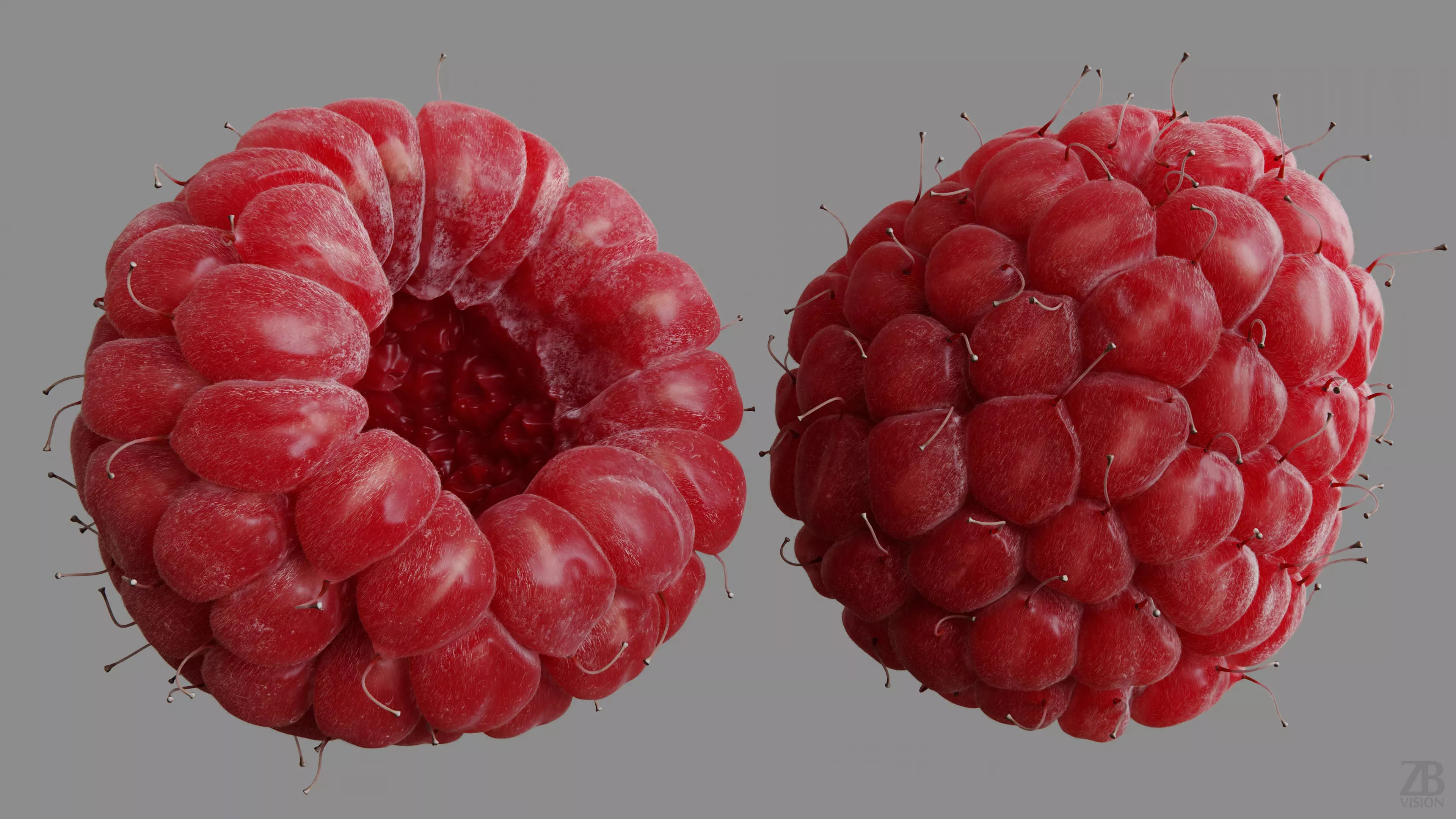 Raspberry 3D model_9