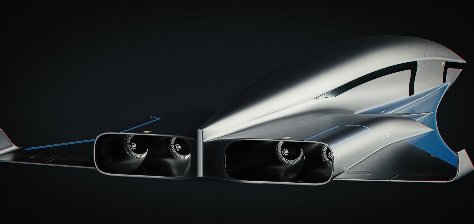 Raven - B Model - Hypersonic Business Jet 8K 3D model_27