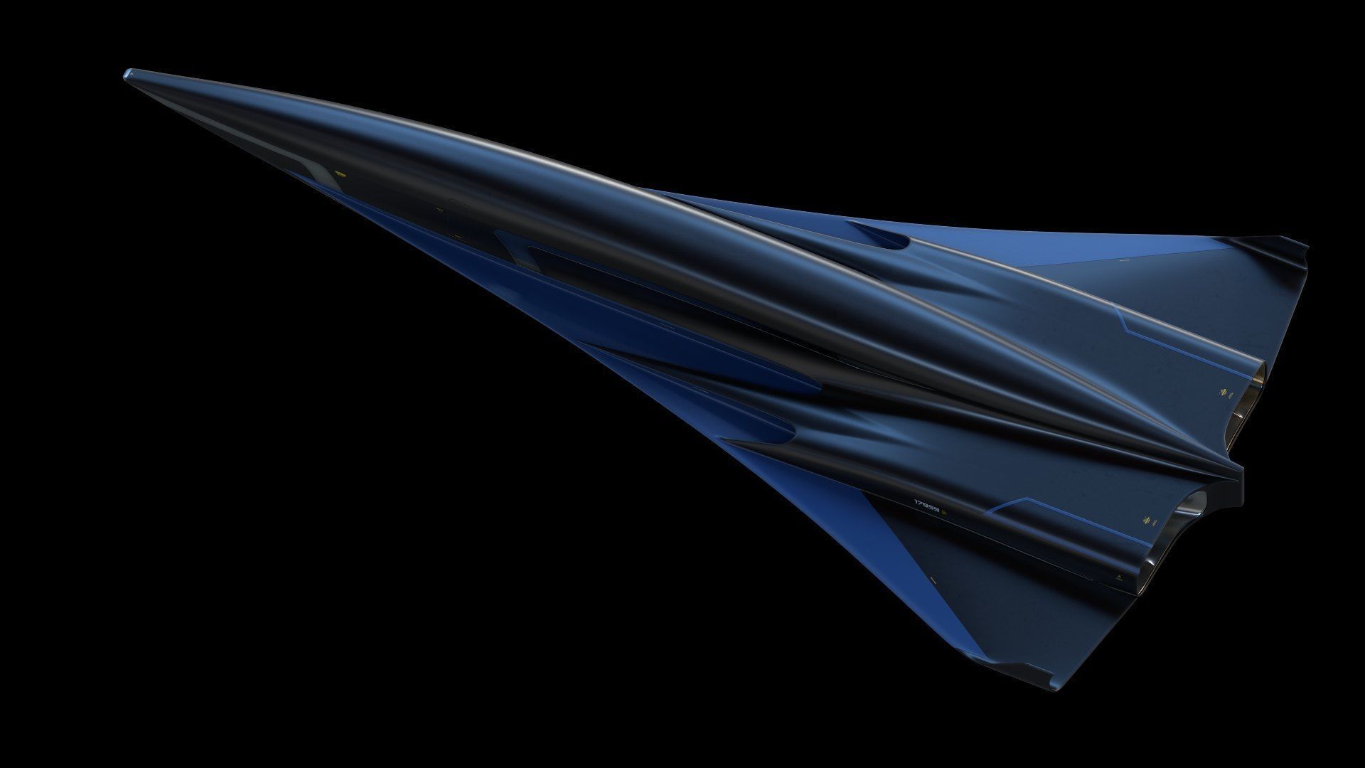 Raven - B Model - Hypersonic Business Jet 8K 3D model_12