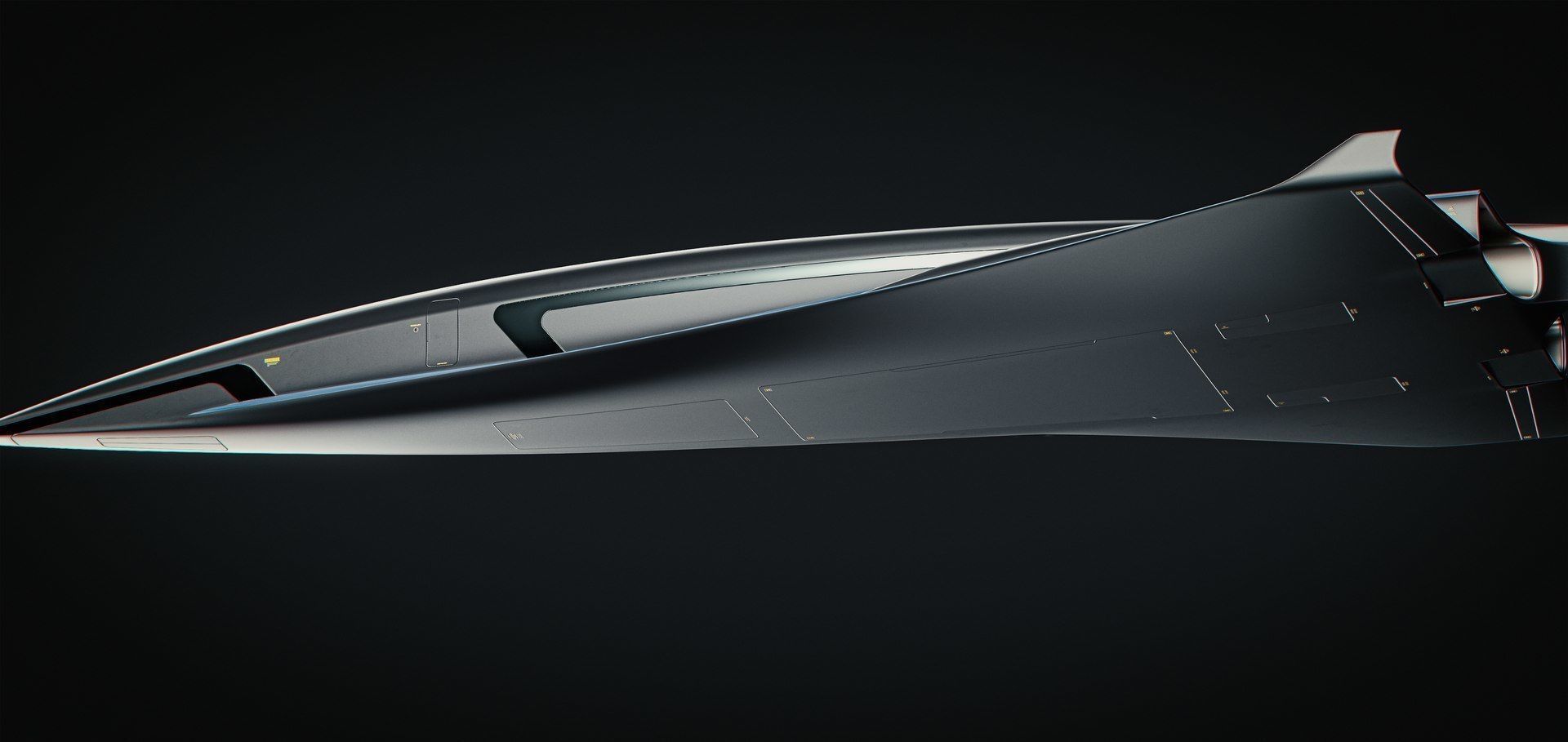 Raven - B Model - Hypersonic Business Jet 8K 3D model_36