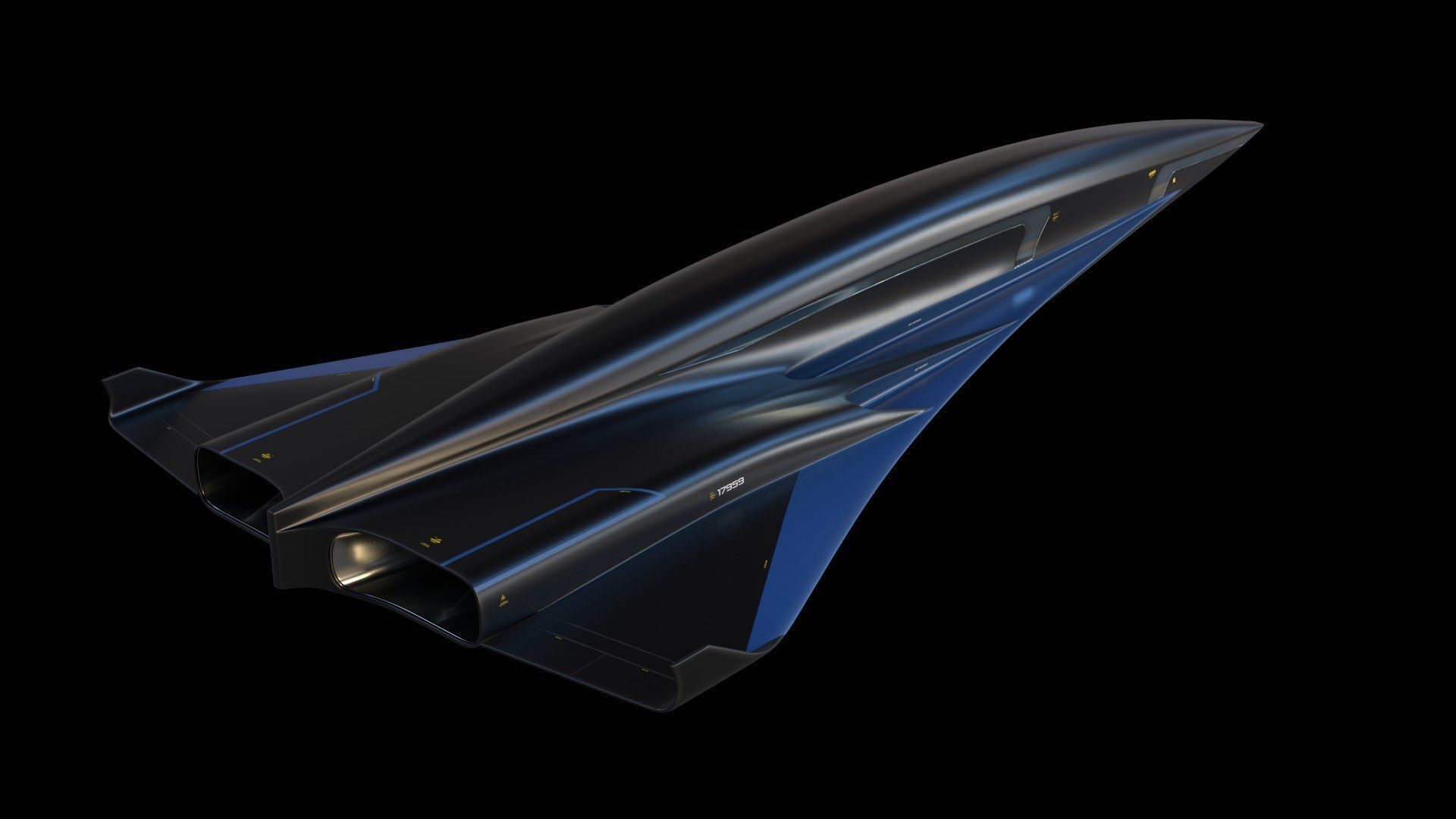 Raven - B Model - Hypersonic Business Jet 8K 3D model_6