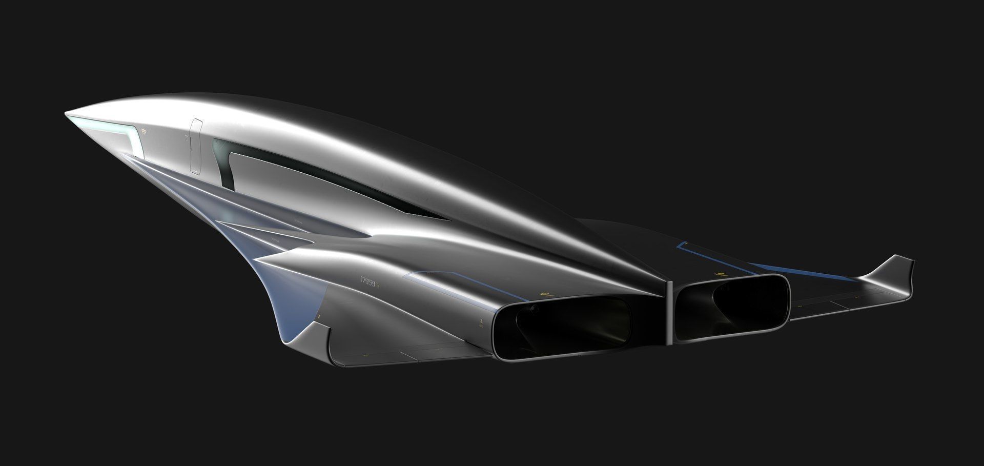 Raven - B Model - Hypersonic Business Jet 8K 3D model_2