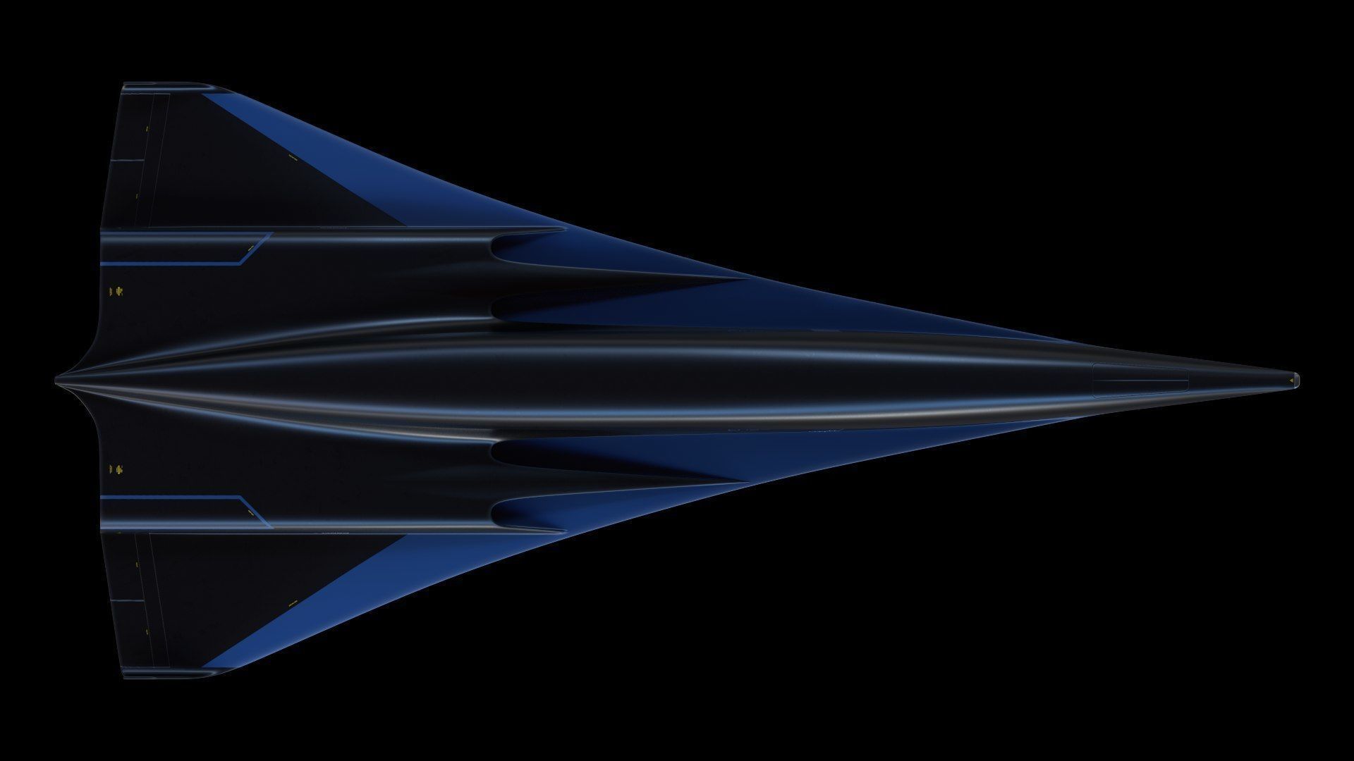 Raven - B Model - Hypersonic Business Jet 8K 3D model_4