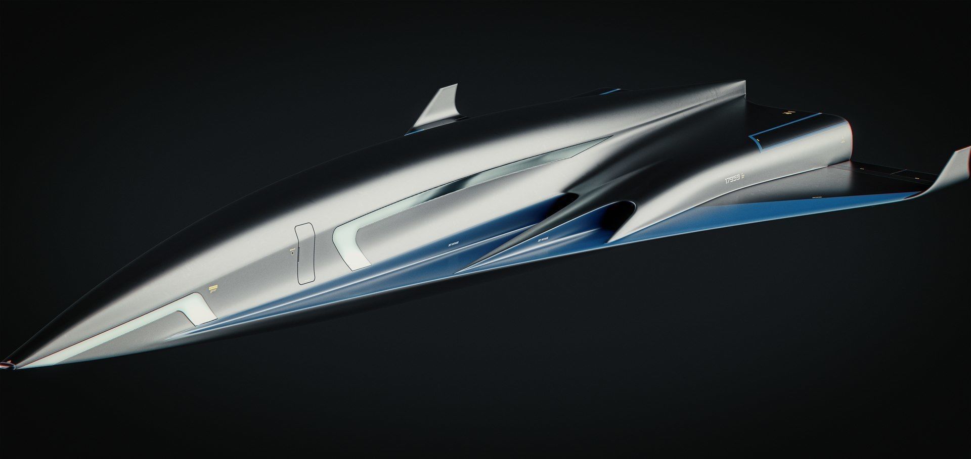 Raven - B Model - Hypersonic Business Jet 8K 3D model_24