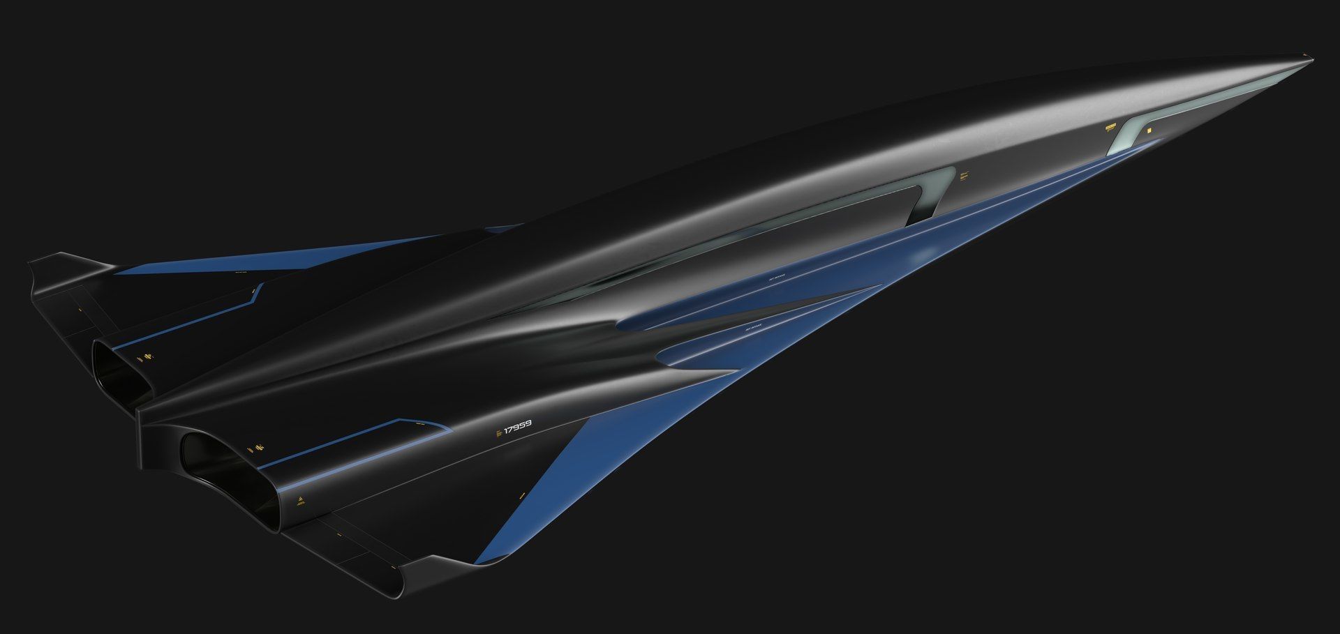Raven - B Model - Hypersonic Business Jet 8K 3D model_44