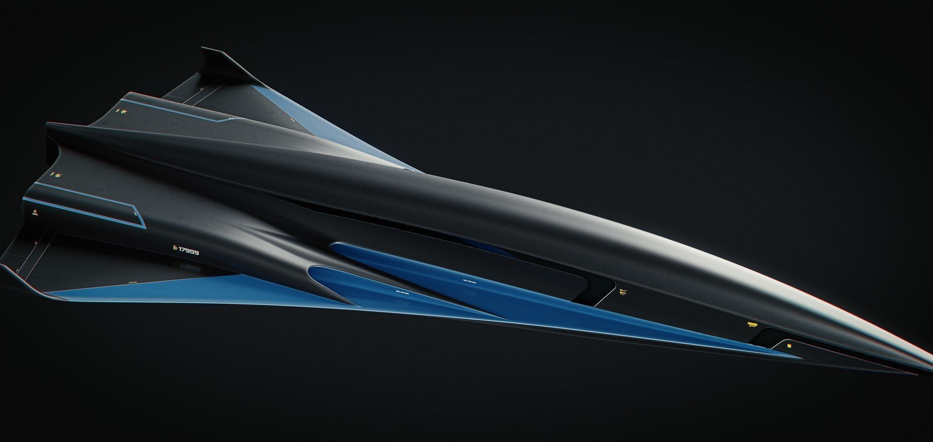 Raven - B Model - Hypersonic Business Jet 8K 3D model_35