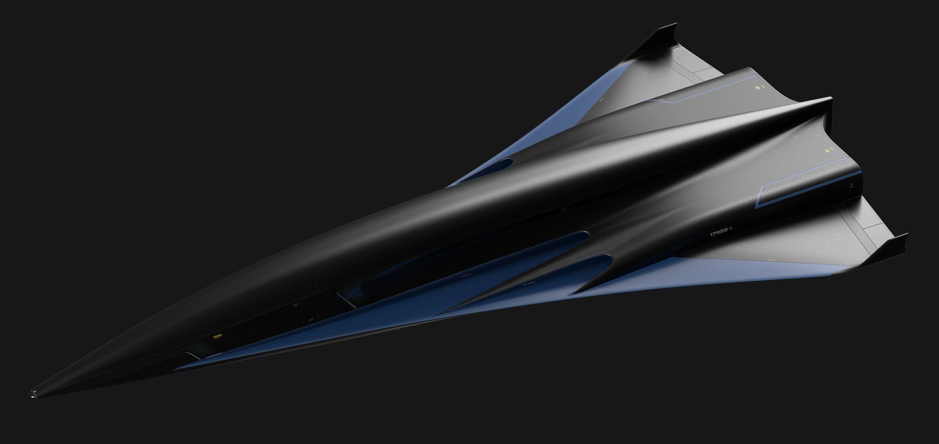 Raven - B Model - Hypersonic Business Jet 8K 3D model_22