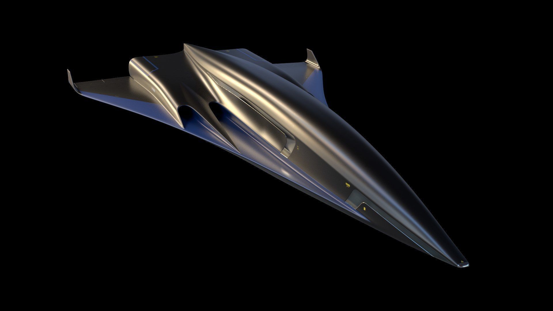 Raven - B Model - Hypersonic Business Jet 8K 3D model_8