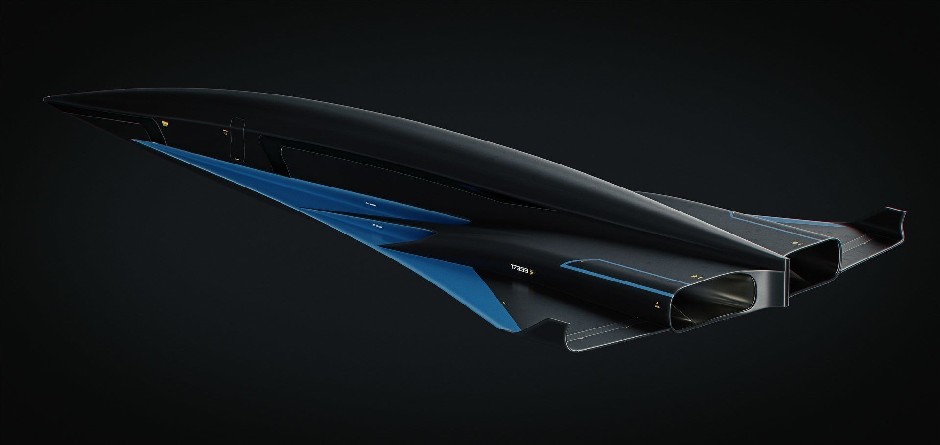 Raven - B Model - Hypersonic Business Jet 8K 3D model_26
