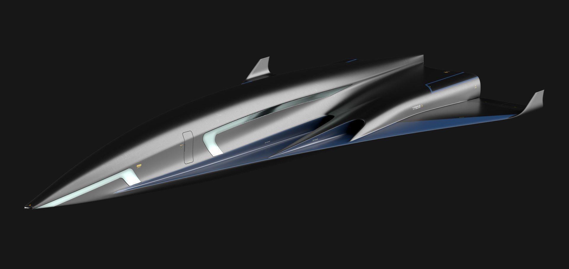 Raven - B Model - Hypersonic Business Jet 8K 3D model_46