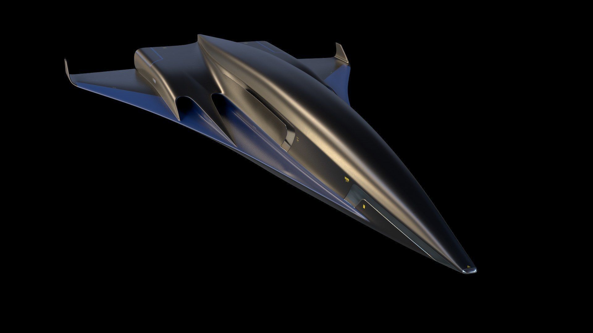 Raven - B Model - Hypersonic Business Jet 8K 3D model_9