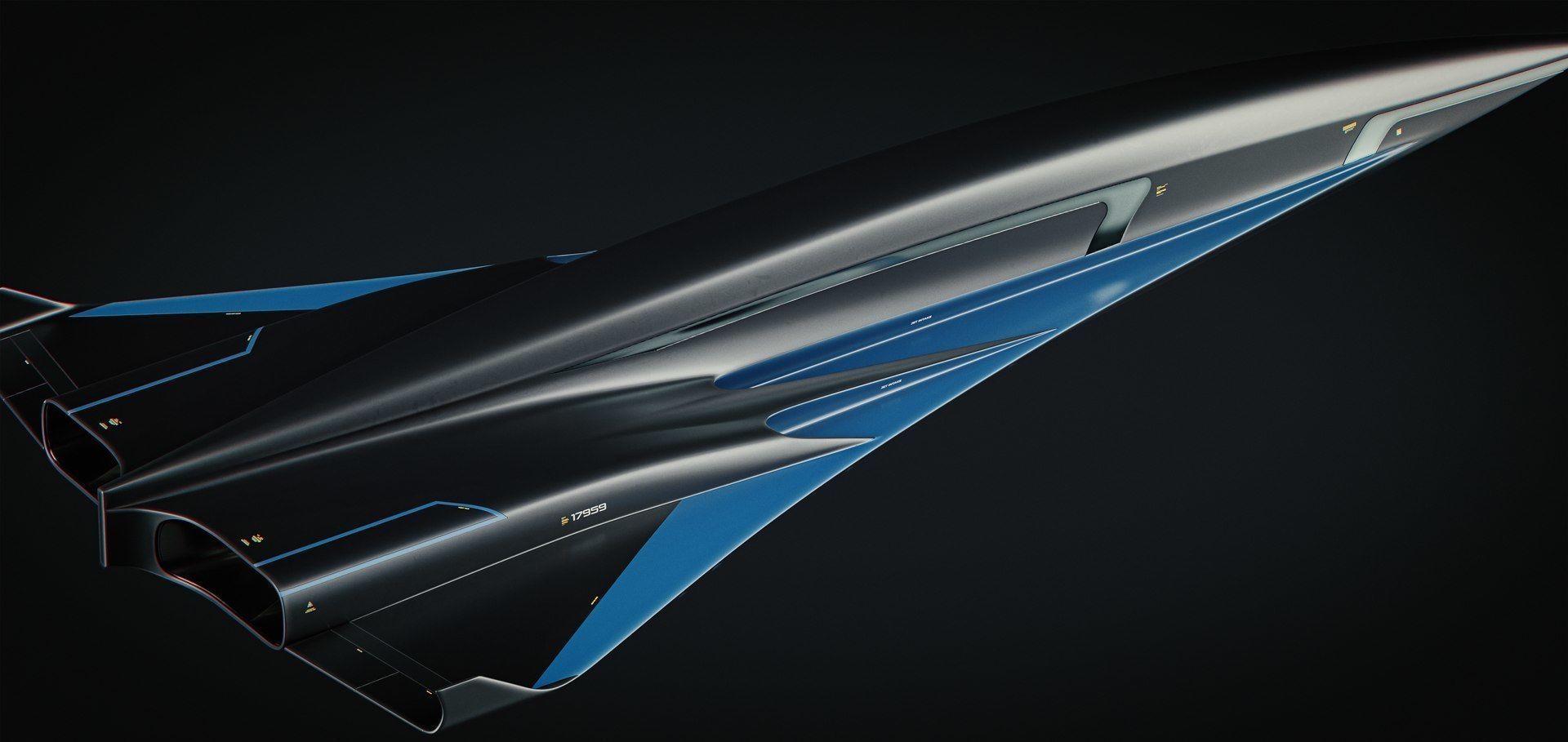 Raven - B Model - Hypersonic Business Jet 8K 3D model_29