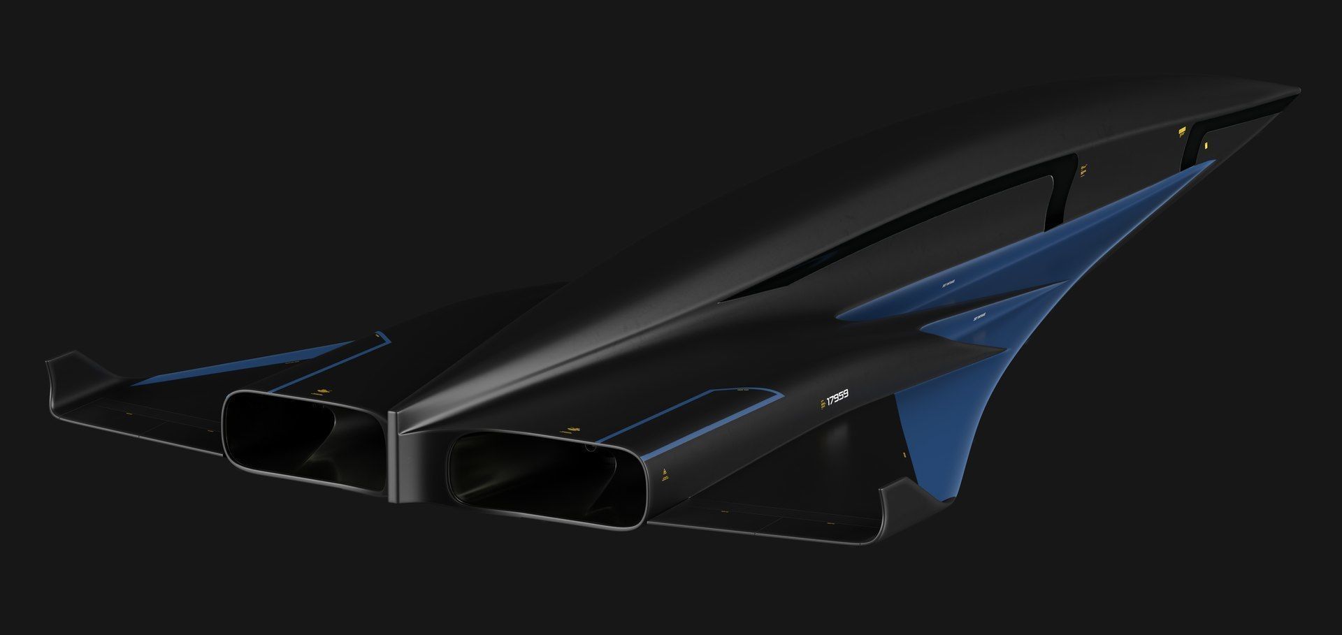 Raven - B Model - Hypersonic Business Jet 8K 3D model_40