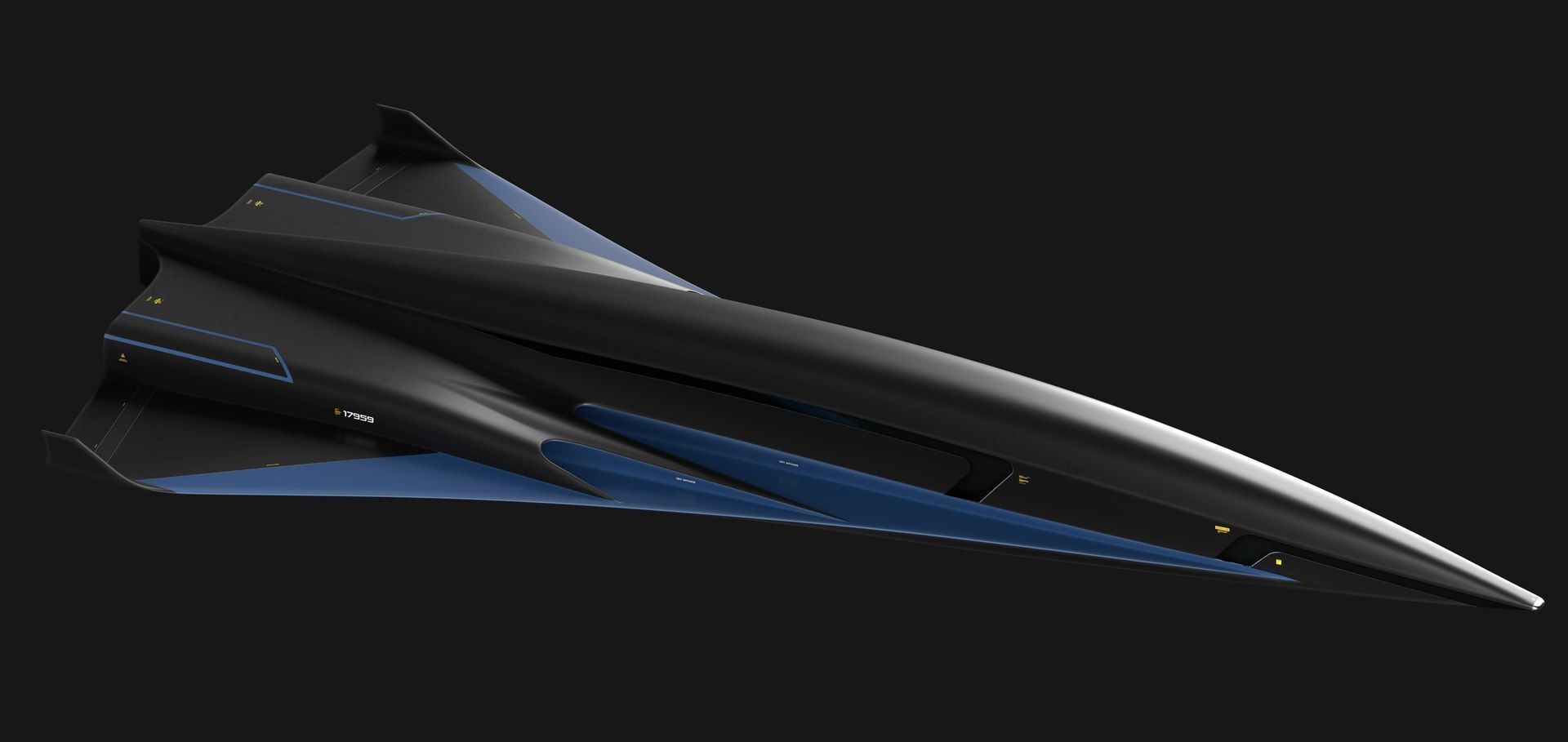 Raven - B Model - Hypersonic Business Jet 8K 3D model_23